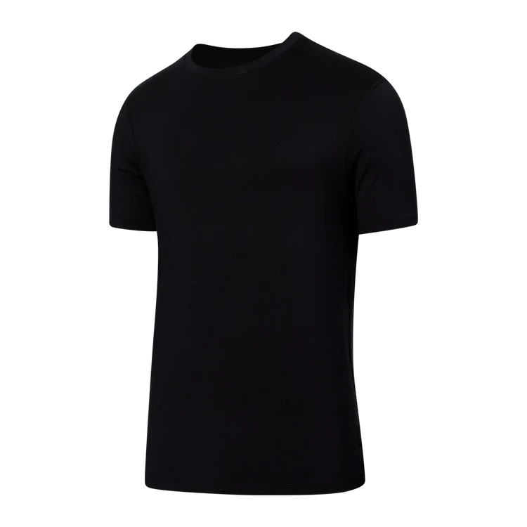 22ND CENTURY SILK TEE - BLACK
