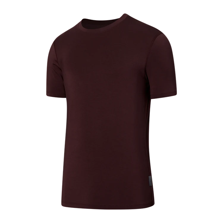 22ND CENTURY SILK TEE - FUDGE